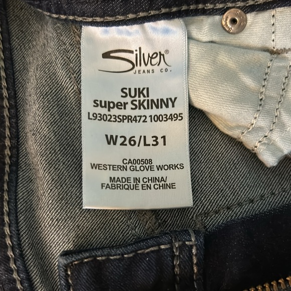 Silver Jeans Co Super Skinny Denim Jeans - Picture 4 of 8